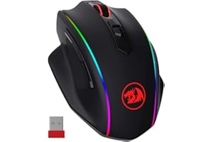 ‎REDRAGON Redragon M686 Vampire Elite Kabellose Gaming Maus, 16000 DPI Kabelgebunde/Kabellose Gamer Maus mit Professionellem Sensor, 45-Stunden-Dauerleistung, Anpassbarem Makro und RGB-Hintergrundbeleuchtung