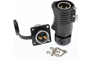 HANGTON CONNECT HangTon LP20 2 pin connettore di alimentazione impermeabile industriale paratia maschio cavo spina femmina pannello presa per RV porta solare, Furrion Solar Charge, lp20