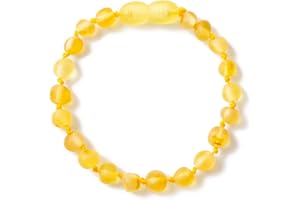 ZHAOXIA Baltic Amber Bracelets/Anklet - Handmade Polished - Knotted Between Beads - Sizes from 14 to 20 cm