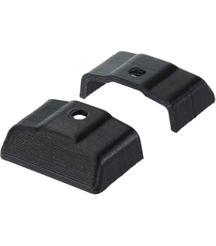 Tapa De Extremo Para Barra De Remolque De Caravana - Par Izquierda/Derecha, ABS Negro, 37x35x14 Mm, Fabricado En Alemania Con Impresión 3D