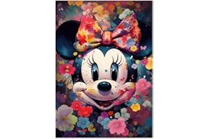 qiwuhai 5D DIY Diamond Art Painting Kit, Diamond Embroidery Paintings, Rhinestone Crystal Cross Stitch Canvas Art for Kids Adults Home Decor - Cartoon (6)