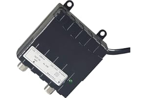 ELETTRONICA CUSANO AL200 - Alimentatore per Amplificatore Antenna TV, Alimentatore 1 Uscita, Alimentatore 12 Volts 200 mA, Connettore EFFE, Progettato in Italia, Made in P.R.C.