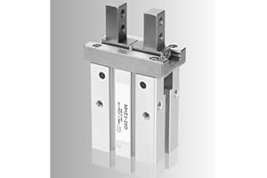 ‎JADESHAY Jadeshay Greifer Pneumatikzylinder, MHZ2-20D 20mm Parallel Greifer, Stahl Parallel Pneumatischer Doppeltwirkende Parallelgreifer Zylinder mit Bohrung