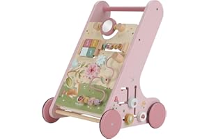 Little Dutch Laufwagen Schiebewagen mit Activity Spiel Board Holz Baby Kleinkind rosa - Fairy Garden
