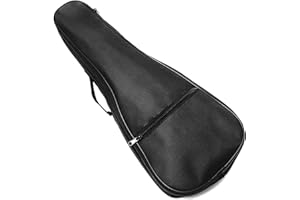 MUSIIN Estuche para ukelele de 21 pulgadas con correas para mochila, bolsa de almacenamiento para viajes, espectáculo de conciertos (negro)