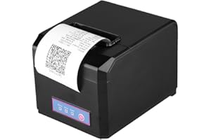 EXCELVAN Senza Fili Stampanti a Matrice WiFi 300mm/sec 80mm Auto-Cut Stampante Termica DOT ESC/POS Wireless Thermal Receipt Stampante USB Ethernet Port