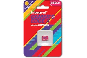 Integral 256GB Gamer's Edge X microSD Express für Switch 2 – bis zu 890MB/s Lesen, 750MB/s Schreiben, 4K, A1, NVMe, High-Speed Gaming, kürzere Ladezeiten, ultraschneller Speicher