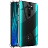 Xiaomi Redmi Note 8 Pro ile Uyumlu Kapak Kamera Korumalı Antişok Airbag K&ouml;şe Korumalı Silikon Şeffaf Kılıf