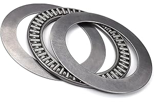 Othmro AXK6085+2AS Nadellager mit 2 Unterlegscheiben, 60 mm Innendurchmesser, 85 mm Außendurchmesser, 5 mm Dicke, GCr15 Härte, 1 Stück