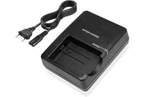 KWTOUL Cargador de Batería LP-E5 LC-E5 LC-E5E Compatible Con Canon EOS 1000D, 450D, 500D, Kiss F, X2, X3, Rebel T1i, XS, Xsi