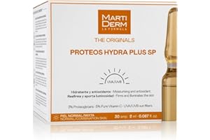 MARTIDERM The Originals Proteos Hydra Plus SP | Ampollas Antiedad Hidratantes y Antioxidantes | con Proteoglicanos y Vitamina C | Protección UVA/UVB | 30 Ampollas x 2ml