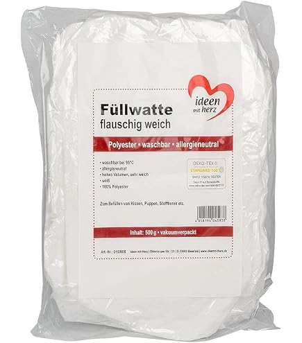 MKS Imbottitura Per Cuscini 2kg In Ovatta 100% Poliestere - Morbida E Sicura Per Progetti Fai Da Te E Giocattoli