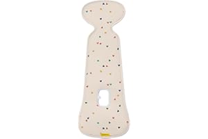 AeroMoov - Assise Air Layer - Evite à Votre Enfant de transpirer - Le siège-Auto ou la Poussette - Coton Bio - Groupe 1 - Confetti Hearts