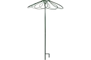 Louis Moulin 3644 Tuteur Parapluie avec 9 Pétales Métal Vert Sapin 250 cm