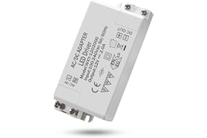 I-SHUNFA Transformateur LED 12V 24W,LED driver,230V à 12V DC Transfo LED de commutation basse tension,pas de scintillement LED,alimentation à tension constante pour les éclairages LED pour G4, MR11, MR16