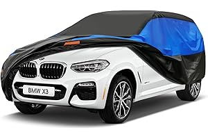 GUNHYI Car Cover Waterproof and Breathable Full Cover Car Cover for GLC, Audi Q5, BMW X3, RAV4, Volov XC60, Macan, X-Trail, Kodiaq etc. Protection from Rain, Sun and Dust (460 to 485 cm) YL