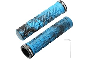 TOPCABIN Bike Grips Double Lock on Locking Bicycle Handlebar Grips Rubber Grips Cycle Bicycle Mountain Bike BMX Floding