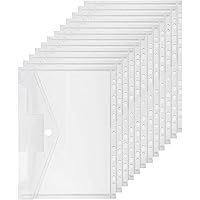 Dokumententasche A4, Transparent Druckknopf Dokumentenmappe, Dokumentenmappe A4 Zum Abheften, Sammelmappen für Dokumente…