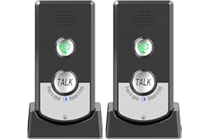 ZOYDP Gegensprechanlage Funk, Drahtlose Intelligente Sprach Gegensprechanlagen, 2 Wege Anruf Funk Gegensprechanlage, Zwei-Wege-Kommunikation, Gegensprechanlage Haustelefon für Patienten Senioren