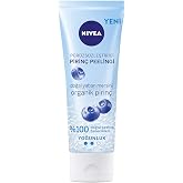 NIVEA P&uuml;r&uuml;zs&uuml;zleştirici Organik Pirin&ccedil; Peelingi 75 ml, Normal Ciltler, Y&uuml;z Temizleyici, Cildi Arındırır, Doğal Peeling Taneci