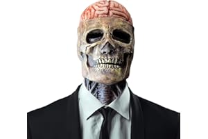 Upriver Halloween Mask Skull Mask Full Head Scary Mask Realistic Mask Cosplay Party Props for Halloween Masquerade, Costume Party, Carnival