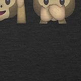 TEXLAB - Three Monkeys Emoji - Turnbeutel, schwarz -