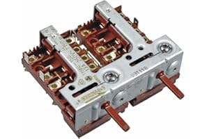 easyPART Kompatibel/Ersatz für BOSCH 00643741 Kochplattenschalterblock Schalterblock rechts 2facher Energieregler Kochfeld Herd Siemens 643741 YH80-150 Kochplatten stufenlose Regulierung eingesetzt in