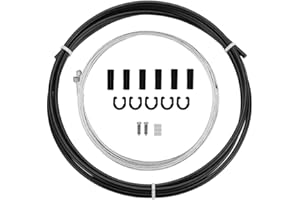 Chooee Bike Gear Cable Set for Shimano/Sram，MTB Gear Cable Set with Housing (Black/Blue/Red/Orange/Green/White)