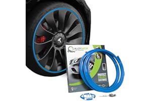 AlloyGator Protège-Jantes Bleu Ciel pour Roues jusqu'à 19" | Convient à Toutes Les Voitures | Compatible Tesla | Protège-Jantes Durable | Garde-Jantes | Disponible en 15 Couleurs
