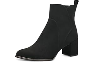 MARCO TOZZI Stivaletti da Donna con Tacco Largo Vegani