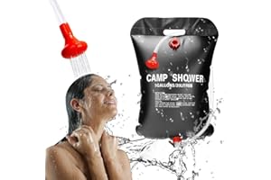 Aohcae Prysznic kempingowy, prysznic solarny, na kemping, 20 l, prysznic solarny, idealny do kąpieli, na kemping