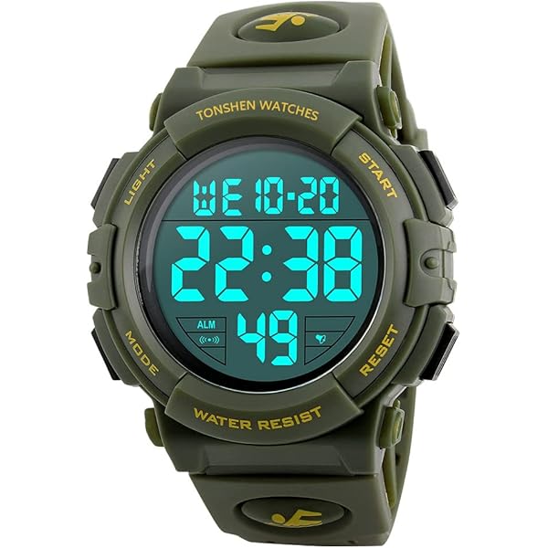 Montre Sport Homme TONSHEN Sport Montre Homme Digital 50M Etanche
