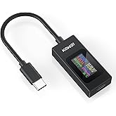 USB C Tester Meter Voltmeter USB Multimeter Type C Current Meter Voltage and Current Tester 4-30V 0-6.5A PD QC USB Power Mete