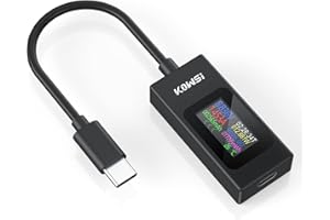 USB C Tester Messgerät Voltmeter USB Multimeter Typ-C Strommesser Spannung und Strom Tester 4-30V 0-6.5A PD QC USB Power Meter Kapazität Spannungsprüfer Strommessgerät