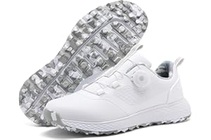 Solamni Mens Golf Shoes Waterproof Golf Footwear Professional Anti-Slip Outdoor Casual Golf Trainning Sneakers