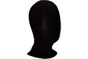 Morphsuits Máscara Negra, Mascara Disfraz Negro, Disfraz Halloween y Carnaval Adulto