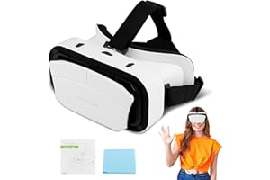 JIAKALAMO Virtual Reality Goggles, 3D VR Glasses Adjustable VR Virtual Reality Headset with Wide Angle Lens, Universal 3D Headset HD Goggles for 4.7-7.2'' Phone for Mobile Games & Movies