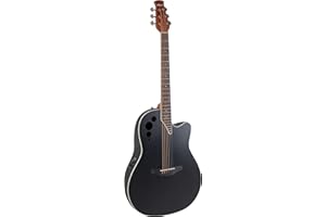 Applause Guitare acoustique Elite AE44 Mis Cutaway satin noir AE44-5S Mid Cutaway