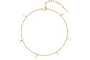 Bewenda Silber Fußkettchen für Damen, Sterling Silber 925 Fusskette für Frauen Mädchen, Sommer Strand Sandale Barfuß Fußspange Geschenke, Flexibe Verstellbar Wasserfest Fußbändchen Knöchel-Kette