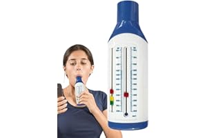 NEAMOU Incentive Spirometer | Portable Lung Tester Device | Spirometer Breath Measurement Tool | Lung Capacity Tester for Adult and Kids to Monitor Lung Function