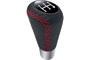 YYAOEMI Car Universal Gear Shift Leather Knob, Gear Shift Stick with 3 Hoses 8mm 10mm 12mm Suitable for Most Manual Cars