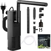 Nimbust Aquarium Filter 40L, Flow 200L/H, 4W Filter for Fish Tank | for Turtle Fish Tank 20L to 40L, Quiet and Efficient Filt