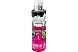 Microbe-Lift Iodures & Bromures - 473 ML - Complément d'iode & de bromure, améliore la vitalité et Les Couleurs des coraux, soutient la santé dans Les Aquariums d'eau de mer.
