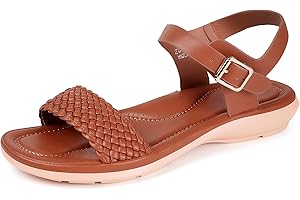 Intini Sandales Femme Bout Ouvert Mode Plat Chaussures D'été Confortables