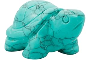 Nupuyai Schildkröte Figur Edelstein Kristall Glücksbringer Reiki Heilstein Feng Shui Deko