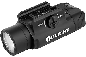 OLIGHT PL-3R Taktisk lampa, Valkyrie Taktisk lampa, 1 500 lumen, Max, 205M, uppladdningsbar, 2 lägen, kompakt belysning, med GL-skena och Picatinny, perfekt för jakt