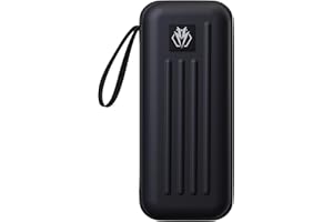 Lavishio Dartkoffer für Stahl- oder Soft-Tip-dartpfeile, fasst 3 Darts und anderes Zubehör, mit eingebautem Aufbewahrungsrohr und Tasche für dartpfeile, Spitzen, Schäfte usw.