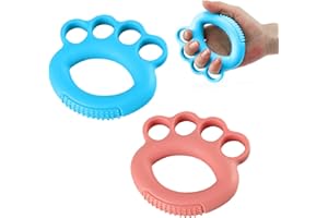 TIANNAIT Lot de 2 exercices de musculation pour les doigts - Matériau TPR souple - Bleu lac - Orange - Pour soulager le stress, la musculation, la rééducation de la main