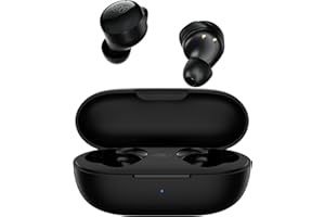 QCY T17 Mini Wireless Earbuds Bluetooth 5.1 Headphones HiFi Stereo Deep Bass,26H Playtime,Waterproof Wireless Earphones Touch Control with Pocket Size Charging Case,Black