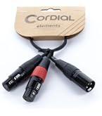 SIENOC Câble Y XLR Mâle/Femelle Splitter 0.3M - Câble Microphone Professionnel